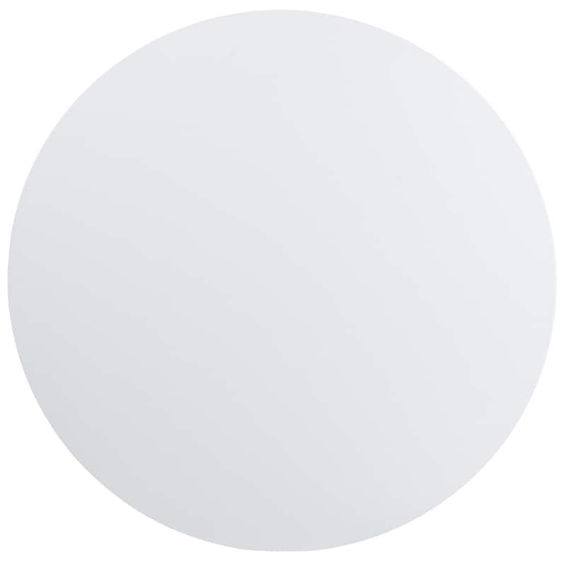 48" Round Plastic Folding Table with Granite White Surface - Banquet Table