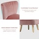 preview thumbnail 36 of 37, Costway Armless Accent Chair Modern Velvet Leisure Chair Single
