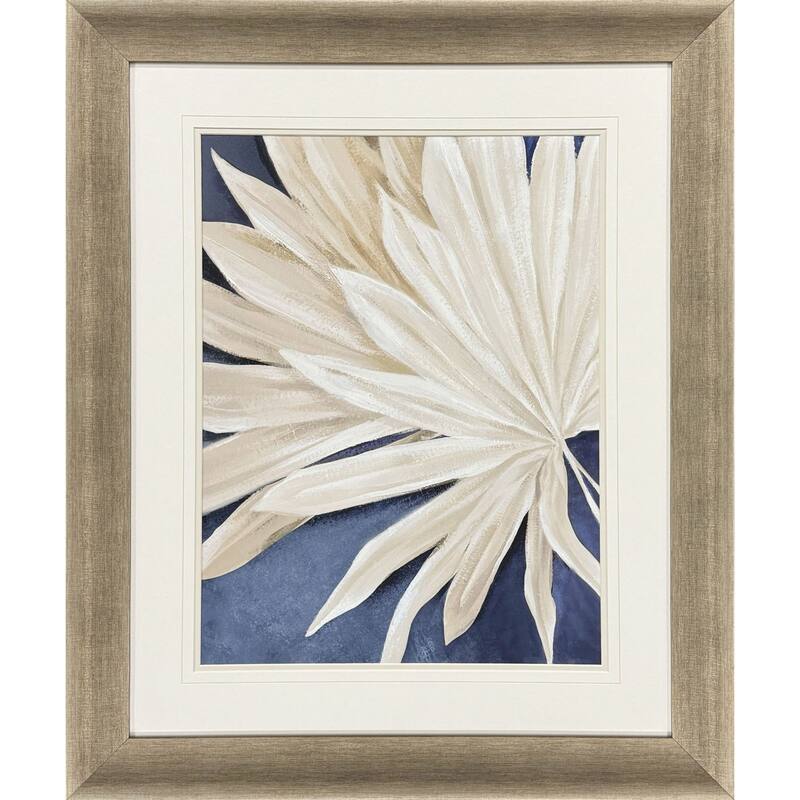 Paragon Blue Dry Palms I Framed Art