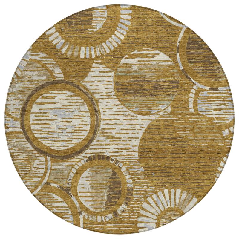 Machine Washable Indoor/ Outdoor Modern Grover Chantille Rug