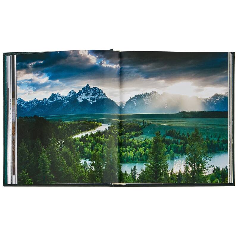 Graphic Image America's National Parks Coffee Table Book, Leather, Green