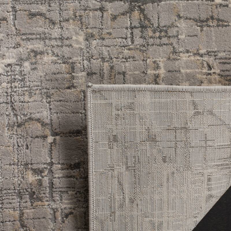 SAFAVIEH Meadow Stan Modern Abstract Grey Area Rug