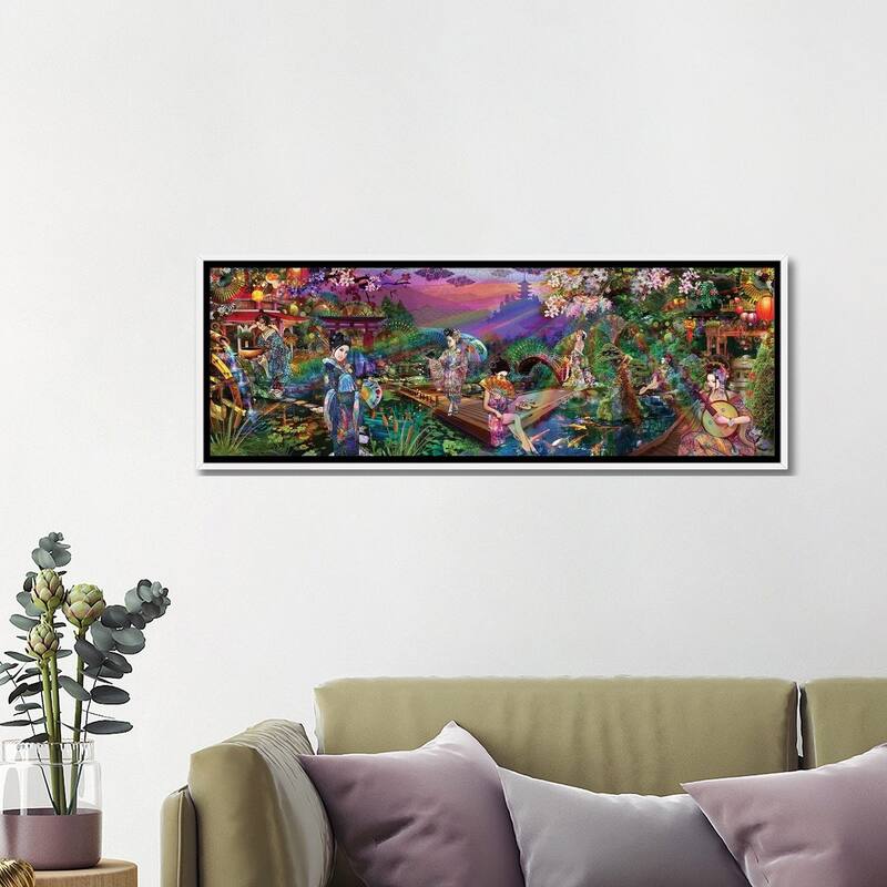 iCanvas "Geisha Garden" by Jumbie Framed Canvas Print