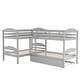 preview thumbnail 10 of 40, Wonderful Design Twin L-Shaped Bunk bed with Trundle