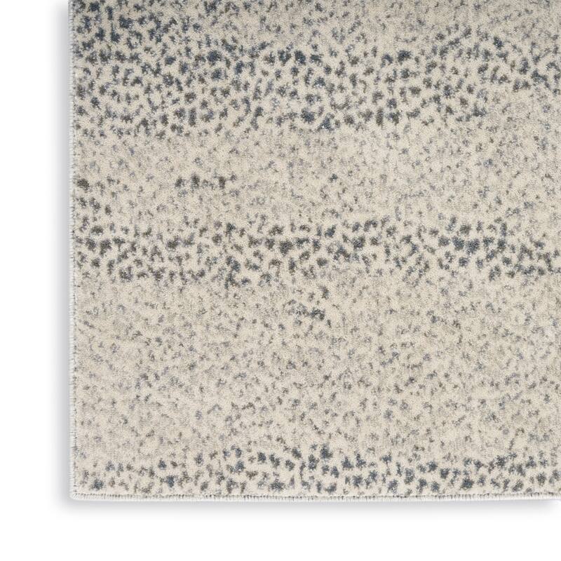 Nourison Home Elegance Indoor only Grey Abstract Area Rug