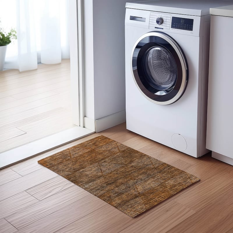 Machine Washable Indoor/ Outdoor Chantille Prism Contemporary Rug