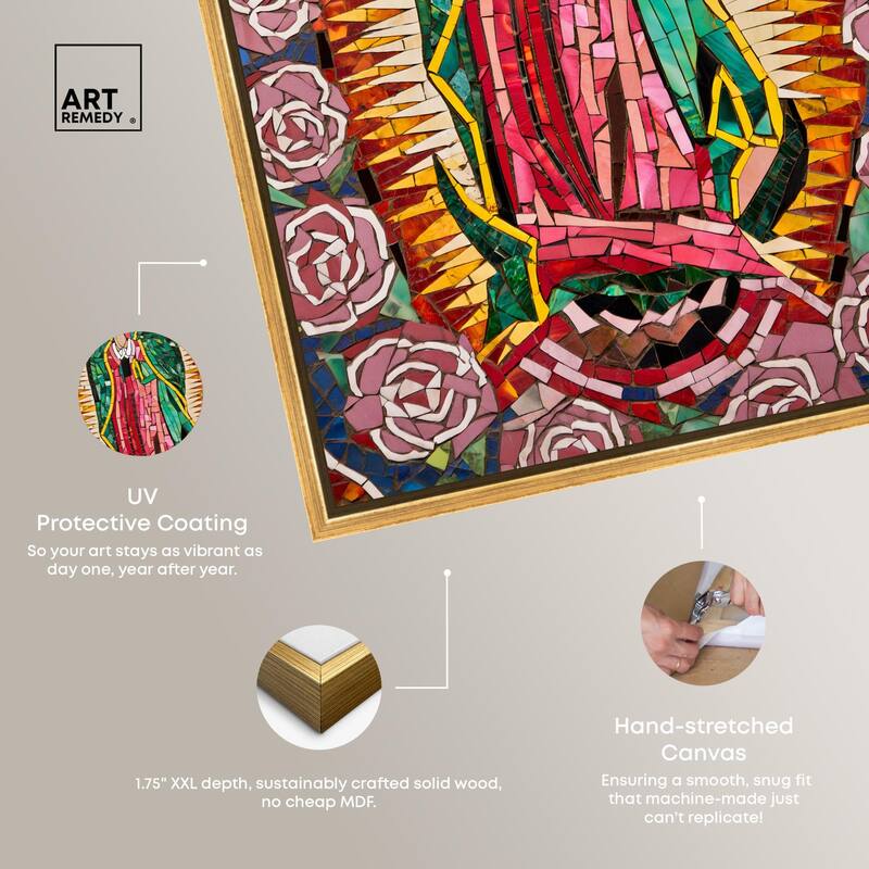 Mother of Mosaic Canvas by Art Remedy
