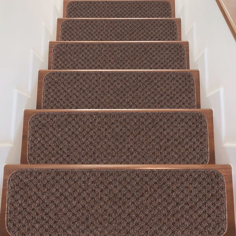 Beverly Rug Non Slip Stair Treads for Wooden Steps, 8''x26''
