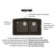 preview thumbnail 53 of 66, Karran Undermount Quartz 32 in. 60/40 Double Bowl Kitchen Sink Kit