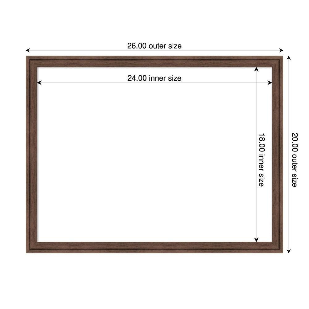 Amanti Art Florence Gold Framed Dry Erase Magnetic Board