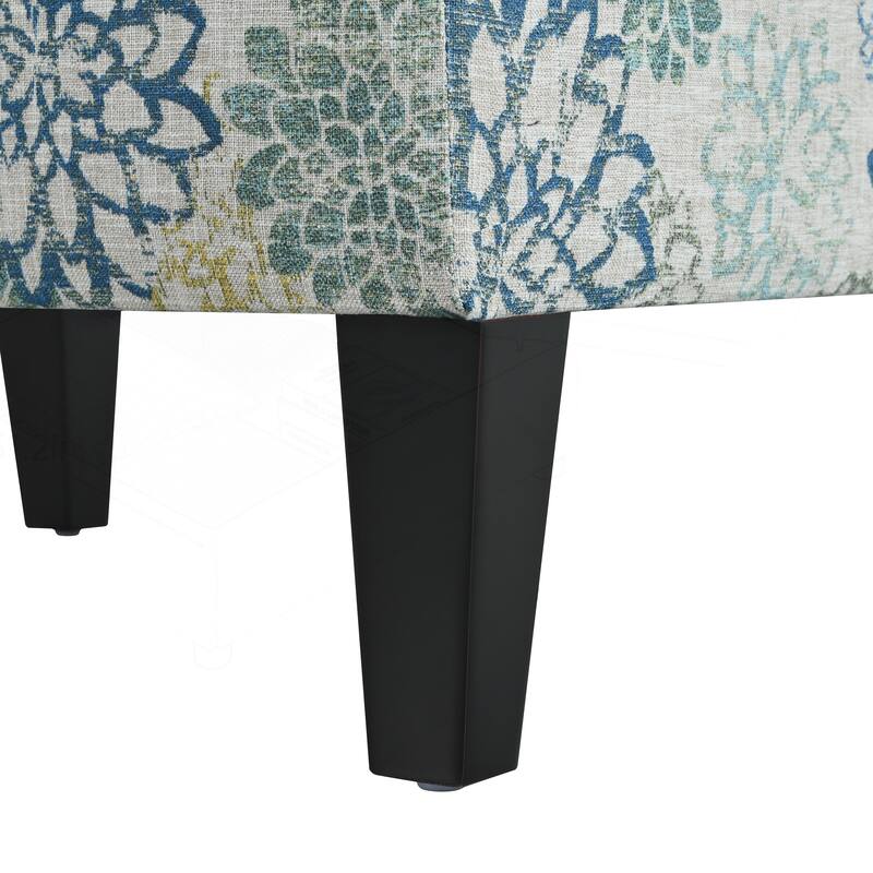 Versatile Ottoman with Cushioned Comfort and Stylish Birch Legs