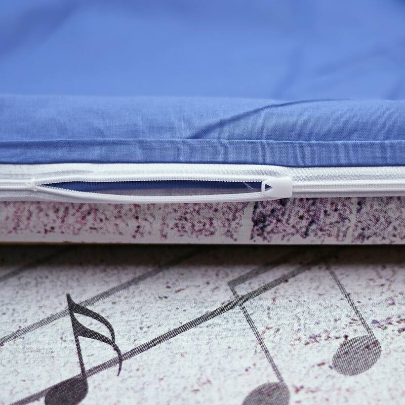 SUSSEXHOME Blue Guitar Twin Size Duvet Cover Set, Hypoallergenic