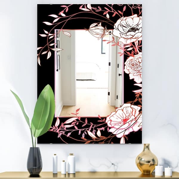 Designart Dark Crystal Shabby Chic Mirror Vanity Mirror On Sale Overstock 28022388