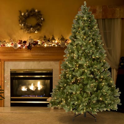 National Tree Company 6.5 ft. Downswept Douglas Fir Tree with Clear Lights - 6.5 Foot