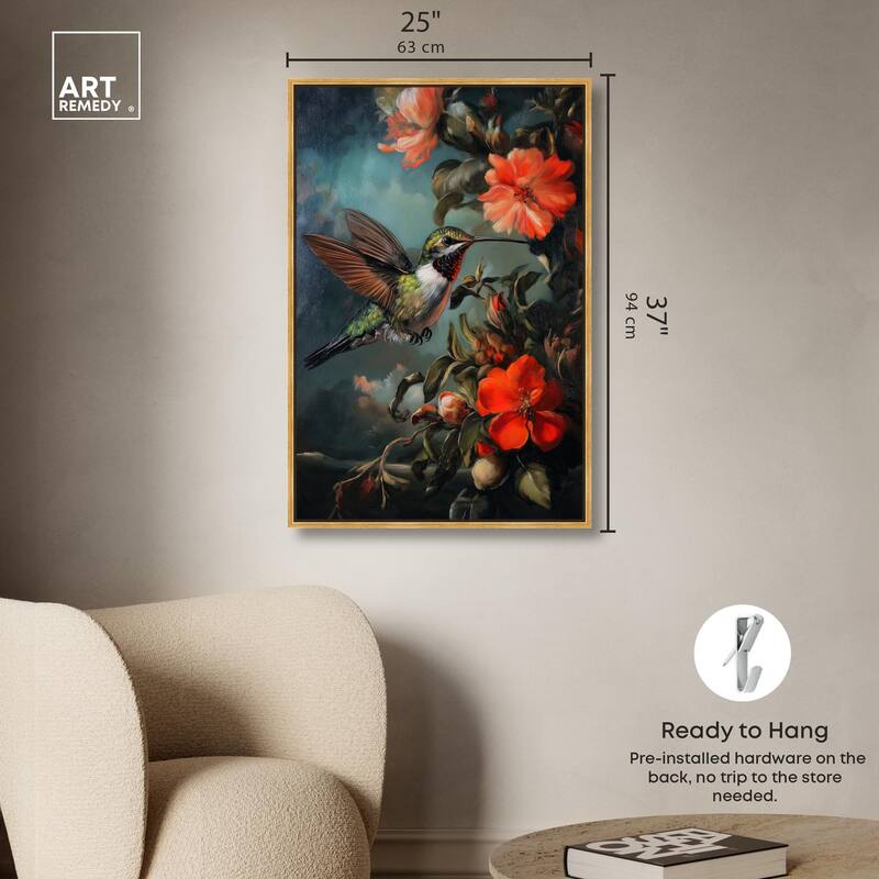 Whirring Wings II Canvas by Art Remedy