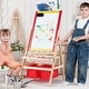 preview thumbnail 13 of 12, Flip-Over Double-Sided Kids Art Easel - 20.5 " x 20 " x 42 " (L x W x H)