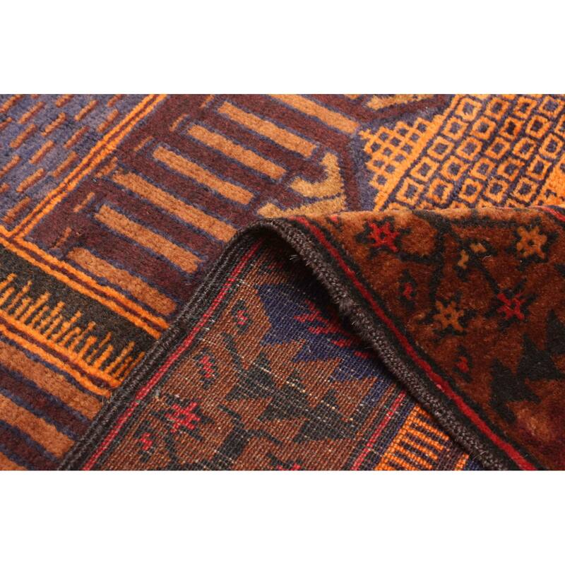 ECARPETGALLERY Hand-knotted Teimani Dark Navy Wool Rug - 3'0 x 4'9