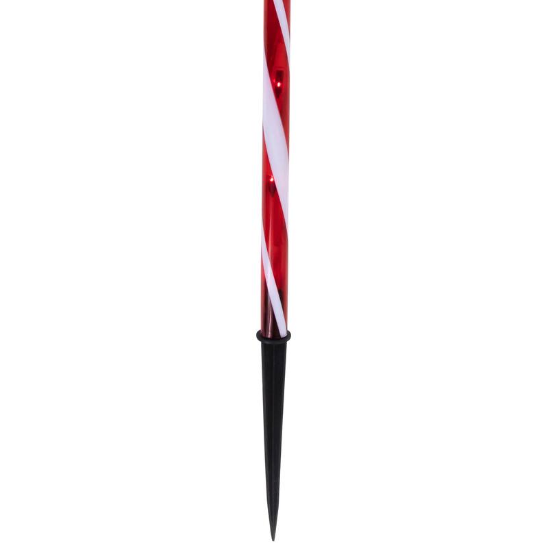 Set of 3 Twinkle Candy Cane Pathway Markers 26"