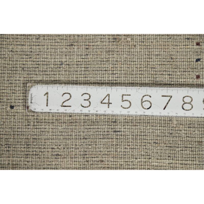 Hand Knotted Oriental 100% Wool Carpet Tribal Animal Pictorial Beige & Ivories Gabbeh Area Rug - 4' 11'' X 3' 1''