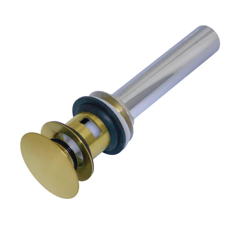 Trimscape Push Pop-Up Drain with Overflow - Brushed Brass