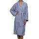 Superior Luxurious 100-percent Combed Cotton Unisex Terry Bath Robe - Extra Large - Blue