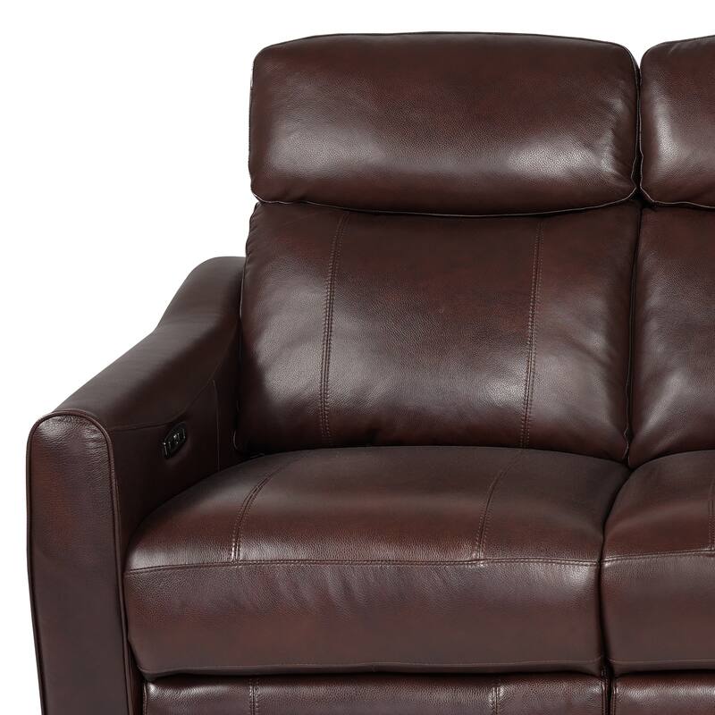 Milos 83" Zero Gravity Leather Power Reclining Sofa with USB Ports