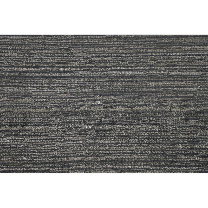 Tribal / Striped Gabbeh Oriental Area Rug Hand-Knotted Wool Carpet - 7'9" x 9'9"