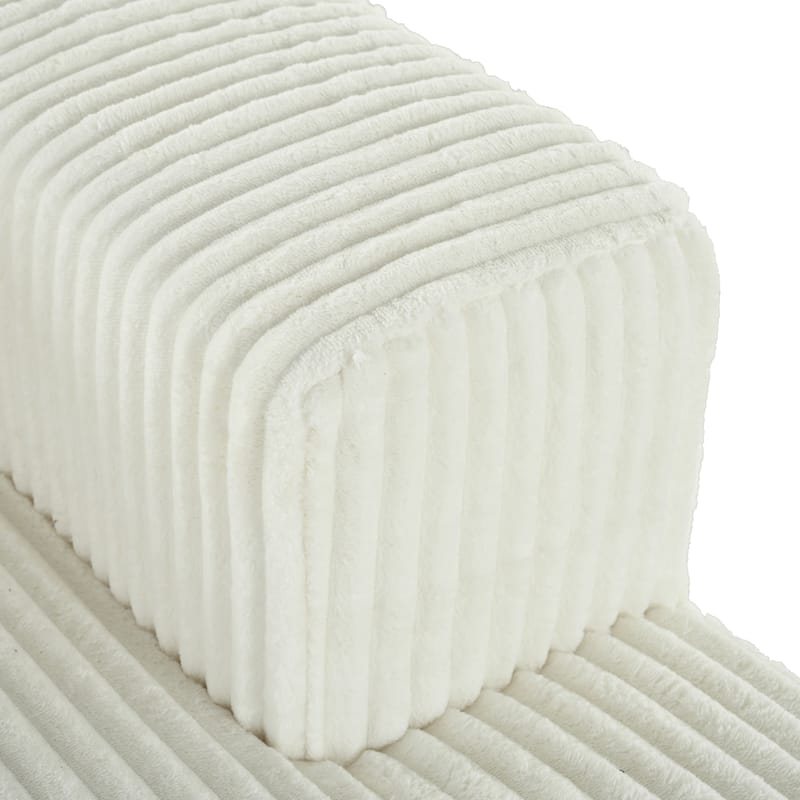 Corduroy Double Sofa Bed with 2 Pillows, Perfect for Living Rooms, Apartments, Offices