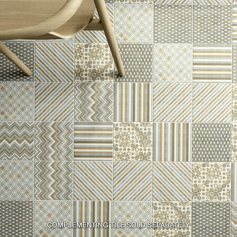 Merola Tile Boheme Grid 7-3/4" x 7-3/4" Ceramic Floor and Wall Tile