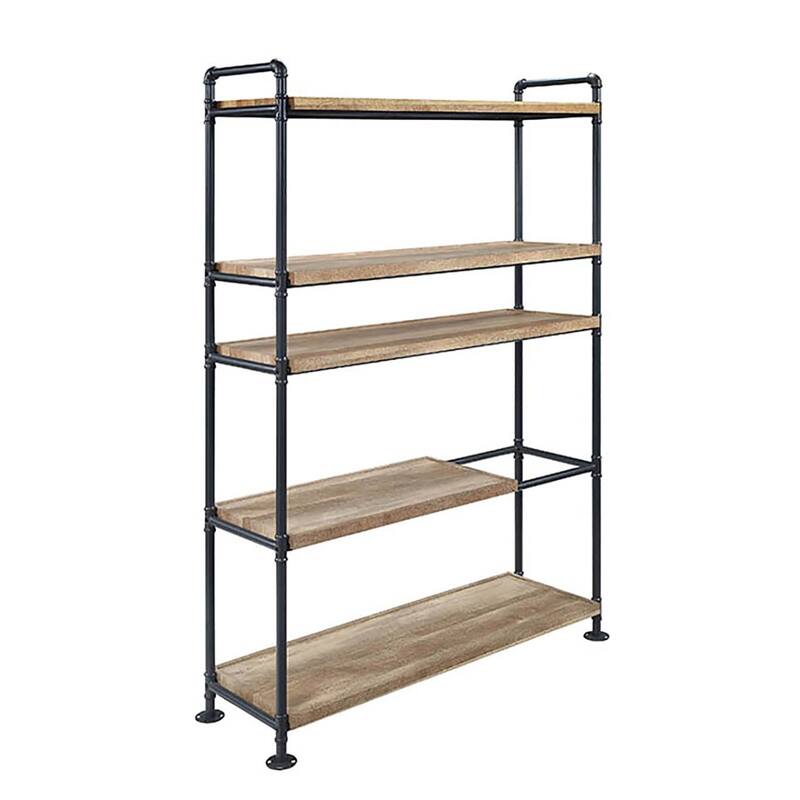 Oak and Sandy Black Bookshelf