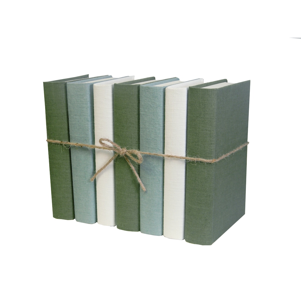 Books Green Decorative Accessories: Ivy Cream Linen Wrapped ColorPak