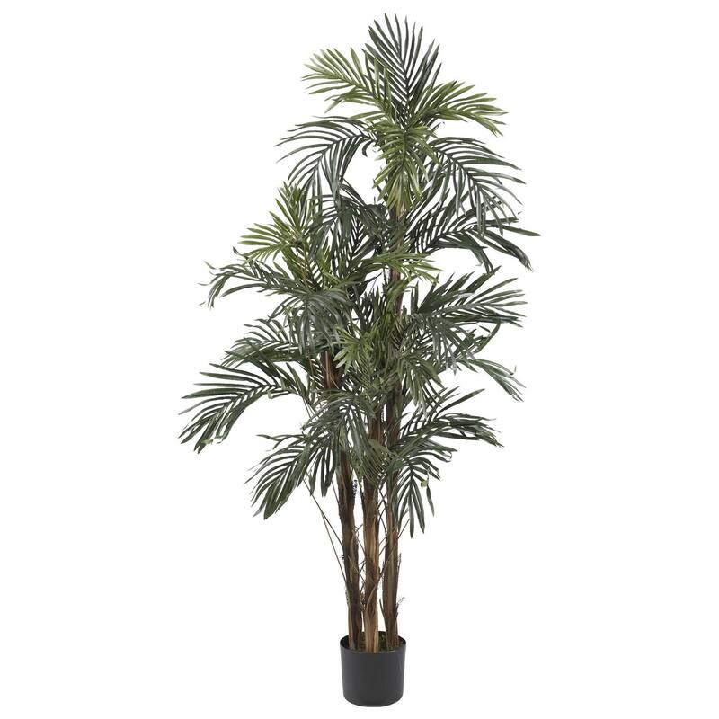 Robellini Palm Tree - 5ft Artificial Silk Tree - Indoor Tropical Decor - 5ft.