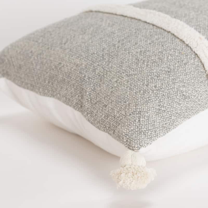 Rizzy Home Striped Throw Pillow with Tassels
