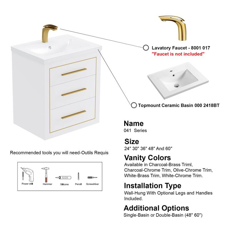 LaLa 24" Single Vanity Set