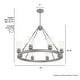 preview thumbnail 10 of 10, Hunter Hartland Wagon Wheel Chandelier - Dining Room, Kitchen, Entry - Modern Farmhouse, Industrial