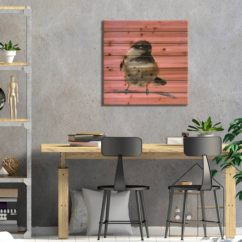 Something New Print On Wood by Iryna Khort - Multi-Color