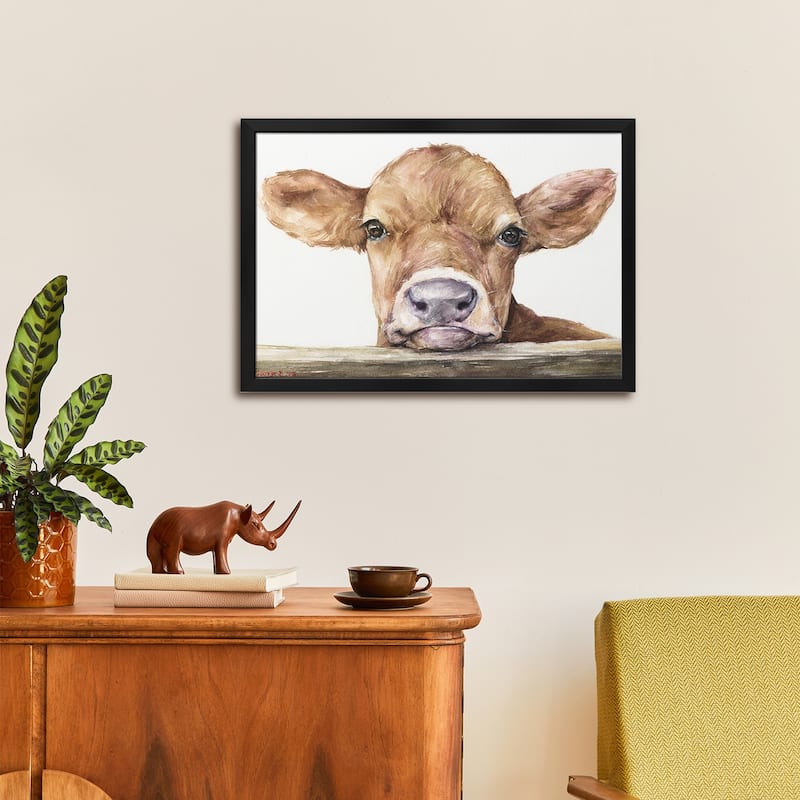 Calf Premium Framed Poster by George Dyachenko