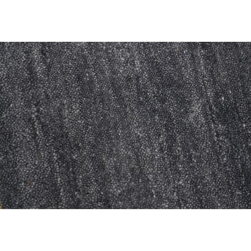 Hand Knotted Oriental 100% Wool Carpet Tribal Animal Pictorial Greys & Charcoal Gabbeh Area Rug - 6' 0'' X 5' 11''