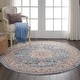 preview thumbnail 62 of 69, Nourison Vintage Kashan Traditional Area Rug 4' Round - Blue - Runner/Round