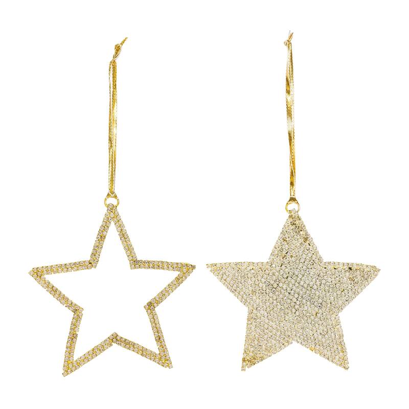 Metal Star Ornament (Set of 6)