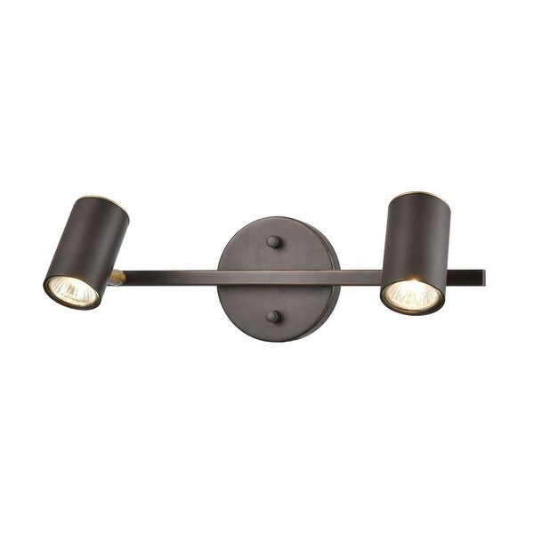 2 Up Down Light Vanity Light With Matte Black Satin Brass Finish With Steel Shade Bathroom Lighting Height 5 Inches Overstock 32547473