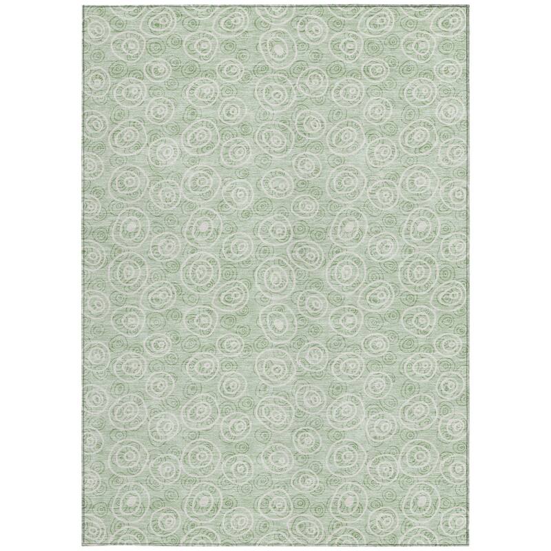 HomeRoots Geometric Transitional Rectangle Outdoor Rug