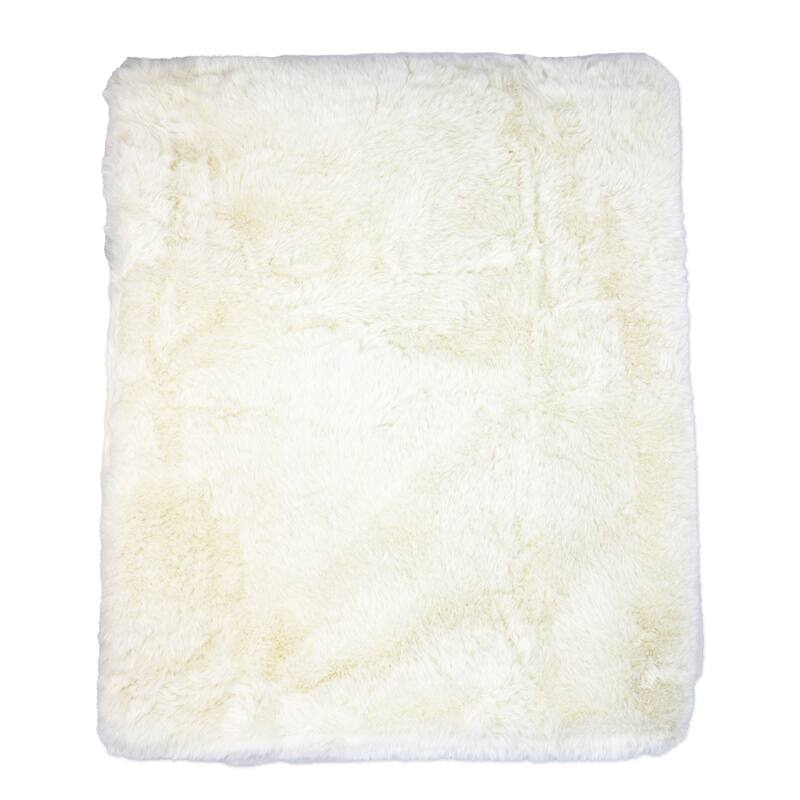 Baby Boys and Baby Girls Plush Blanket - Ivory