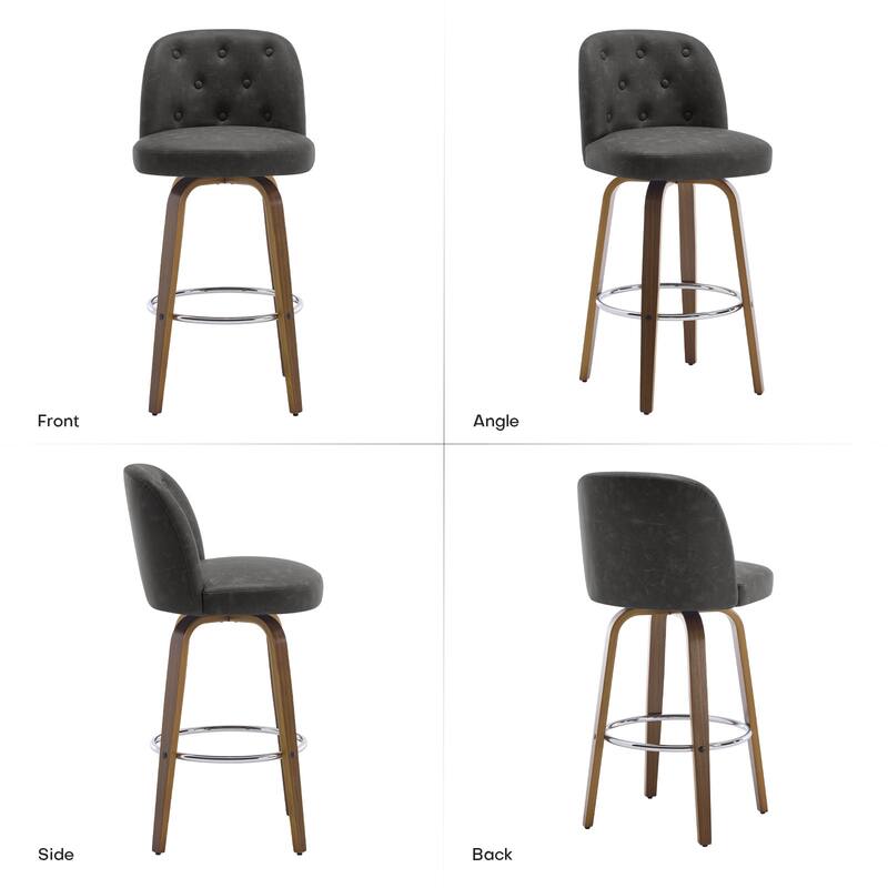 26"/29" Swivel Bar Stools/ Counter Stool with Bentwood Legs