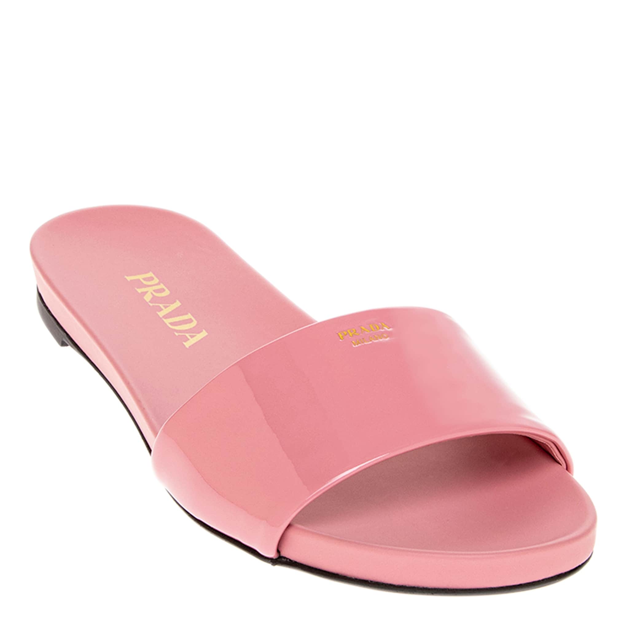 Prada Patent Leather Slides