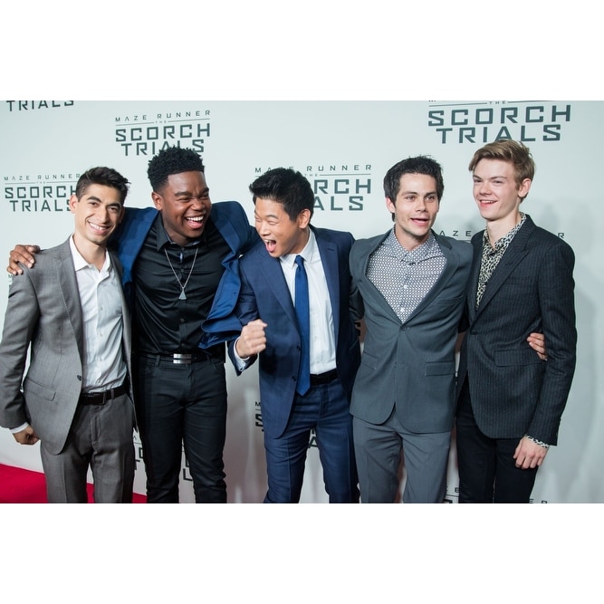 Alex Flores Dexter Darden Hi Kong Lee Dylan Obrien Thomas Brodie Sangster At Arrivals For Maze Runner The Scorch Trials Premiere Overstock 24368430
