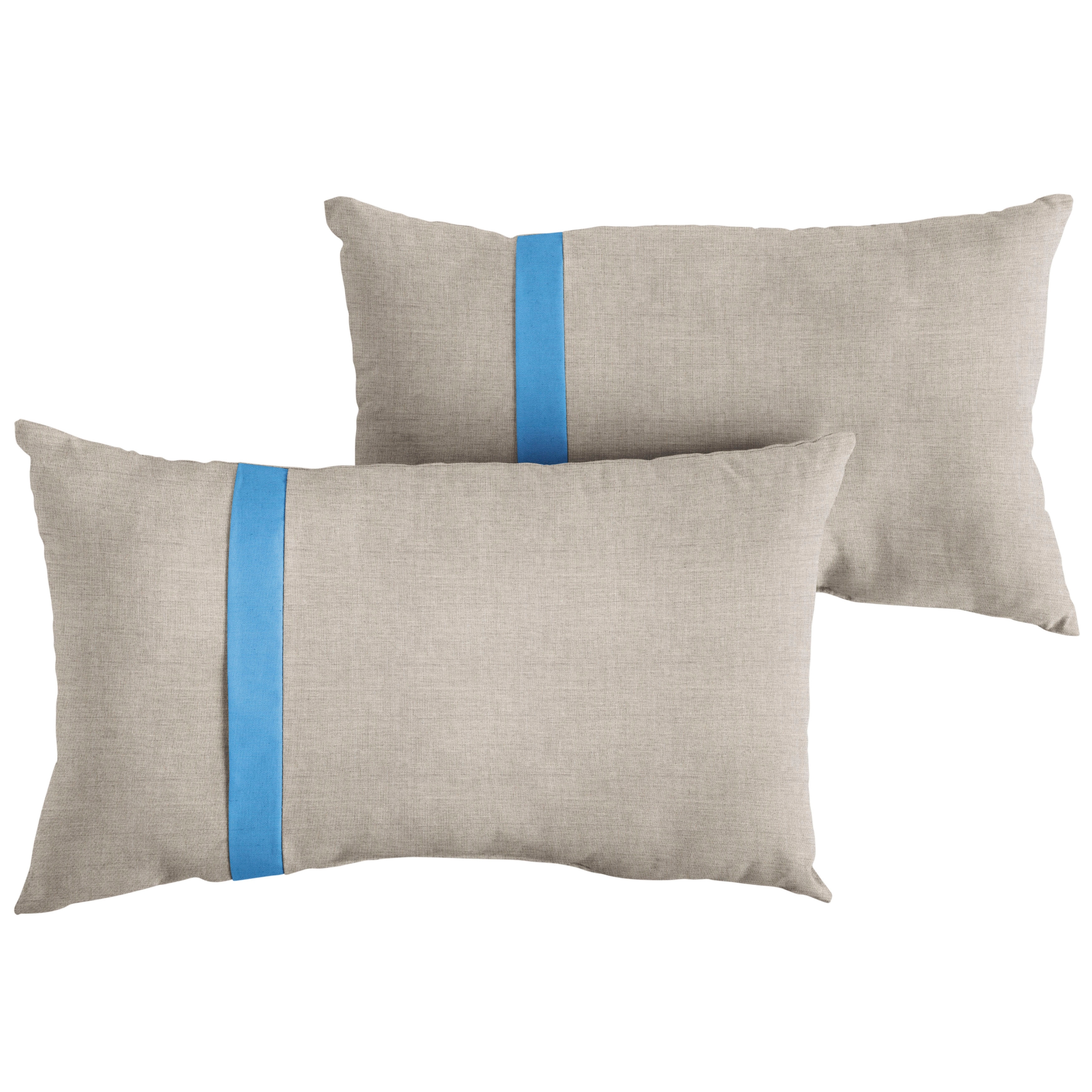 Sorra Home Sunbrella Outdoor Single Large Flange Pillow Set of 2