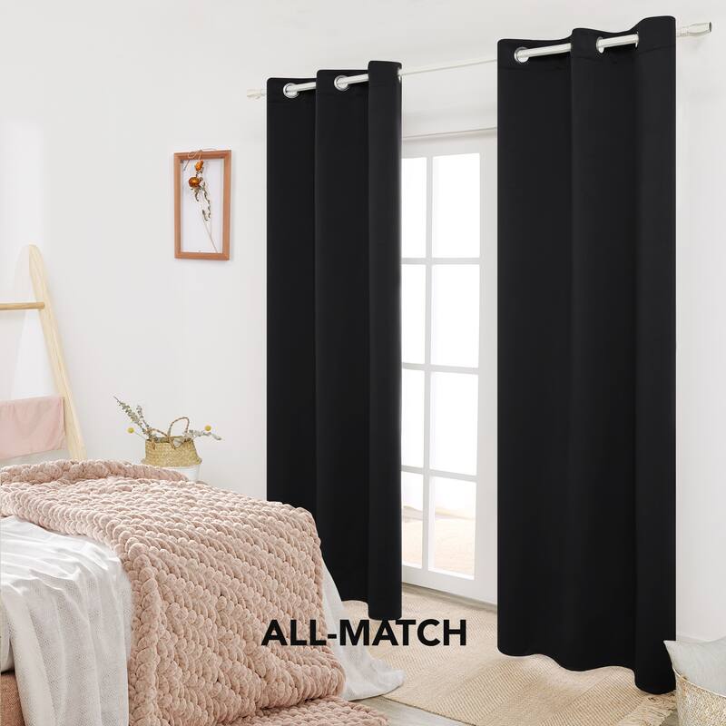 Deconovo Insulated 42 Width Curtain Panel Pair (2 Panel)