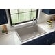 preview thumbnail 7 of 56, Karran Drop-In Quartz Composite 34 in Single Bowl Kitchen Sink with Accessories