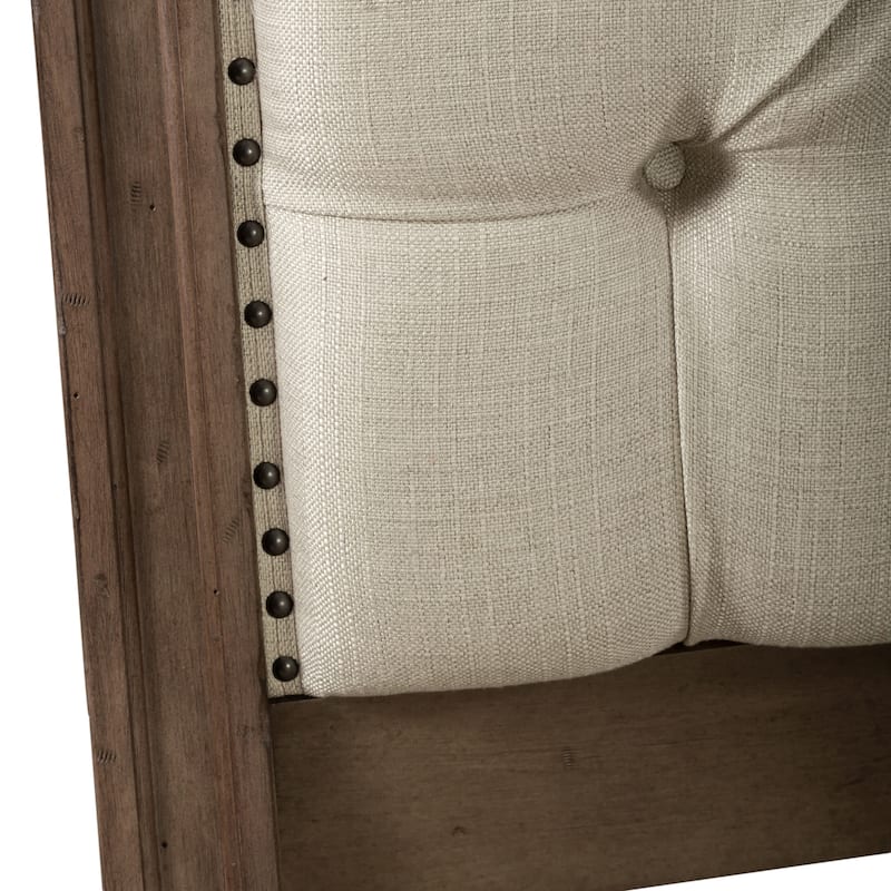 Americana Farmhouse Dusty Taupe King Sleigh Bed
